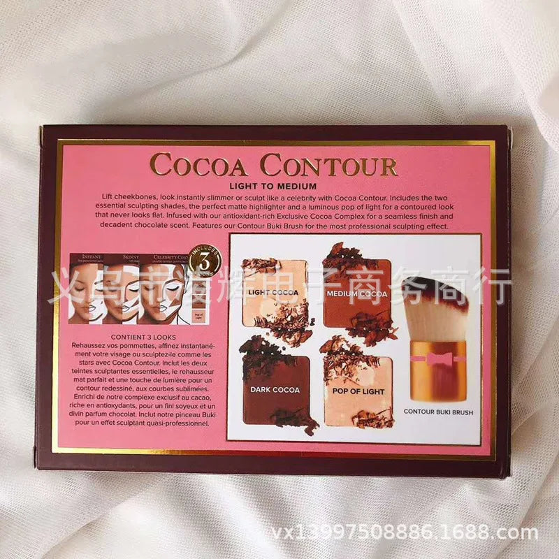 4 Colors Eyeshadow Palette with Brush Facial Contouring Highlight
High Quality