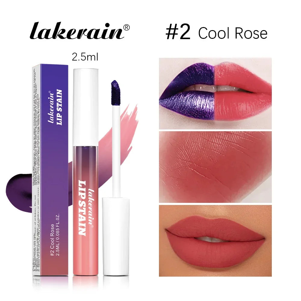 Metallic Tear-Off Lip Stain Matte Tattoo Dyed Lip Tint Peel-Off Liquid Lipstick