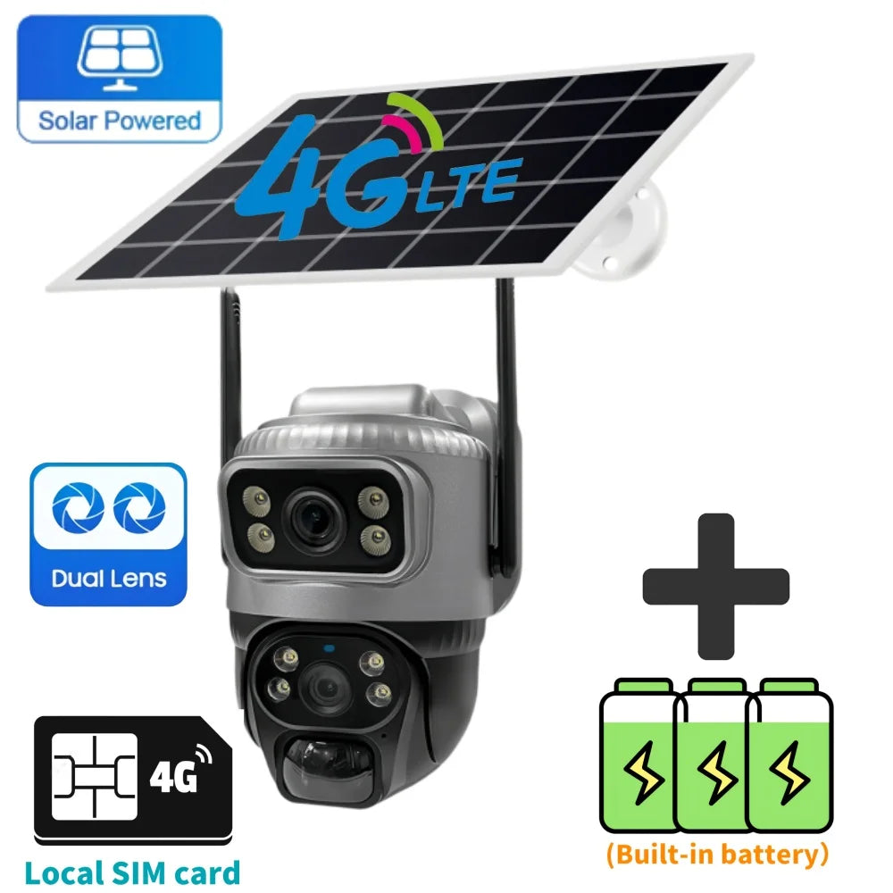 WiFi Wireless Body Detection Dual Lens Intelligent
Security CCTV 8MP HD Monitor Camera