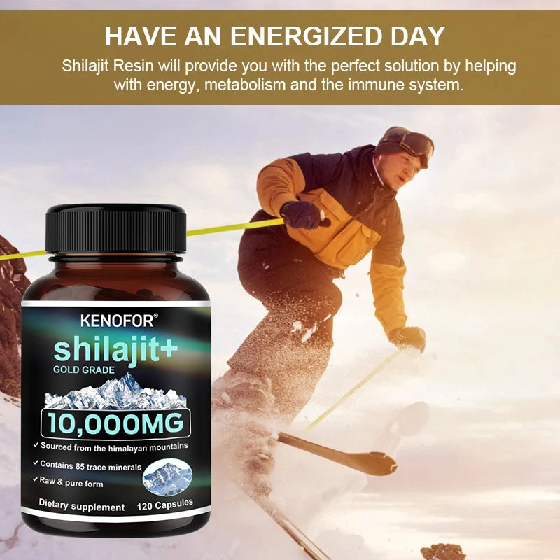 Himalaya Original Pure Shilajit Capsules,
Naturally Enriched with Fulvic Acid and Over 85 Trace Minerals, Gluten Free Supplement