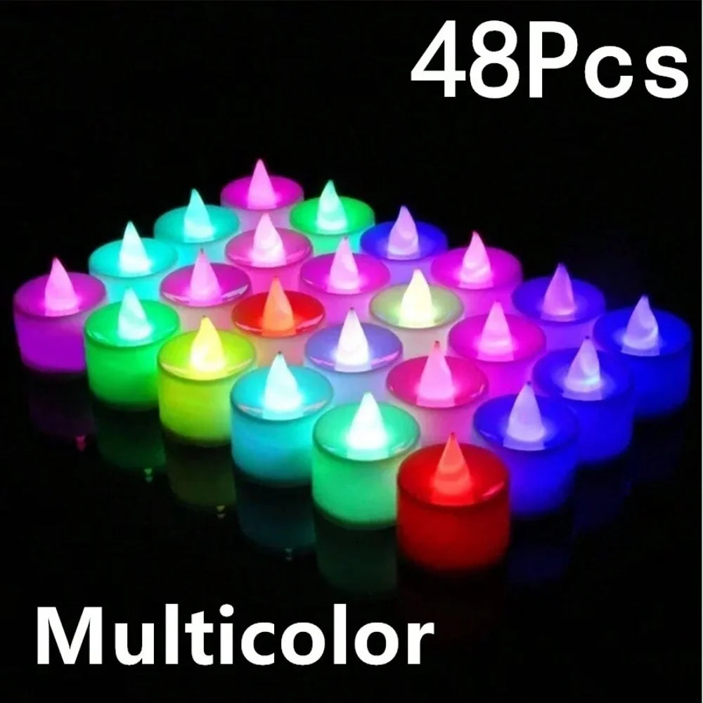 LED Tea Light Candles, Flameless Candles, Battery Electric Candles,