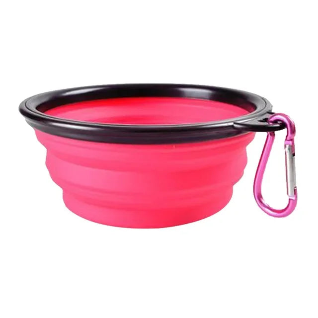 Collapsible Pet Silicone Dog Food Water Bowl Outdoor
Camping Travel Portable Folding Pet Bowl Dishes