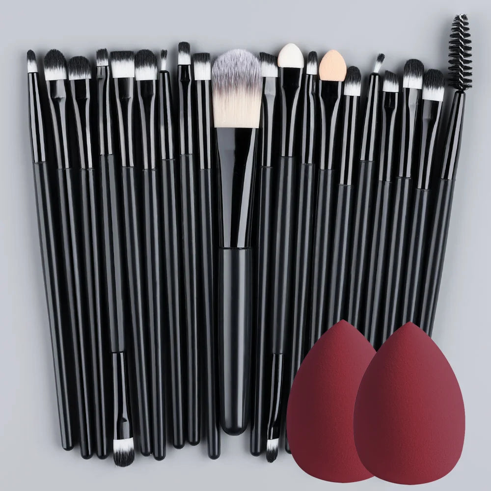 20Pcs Makeup Brush Set Eye Shadow Brush Full Set Beauty Makeup Concealer Brushes