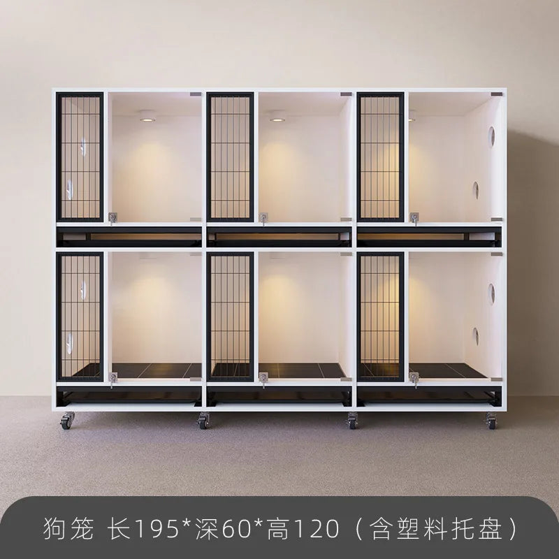 Pet Cabinet Customized Pet Dog Foster Cage Solid Wood Cage Display Cabinet Pet Store Care