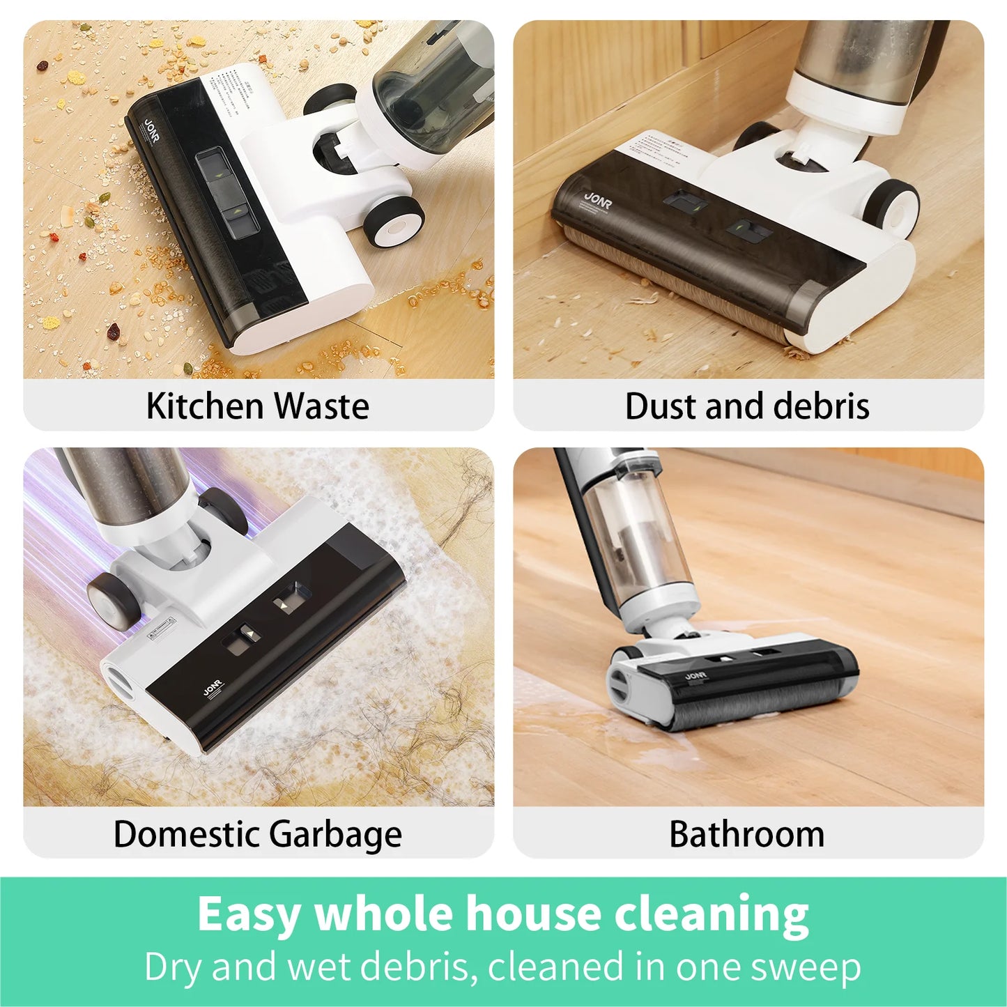 Wet Dry Smart Vacuum Washing Cleaner Wireless Washing Floor Cleaner/Mop Water