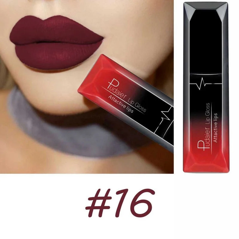 17 Color Sexy Matte Long Lasting Lip gloss Liquid Lipstick