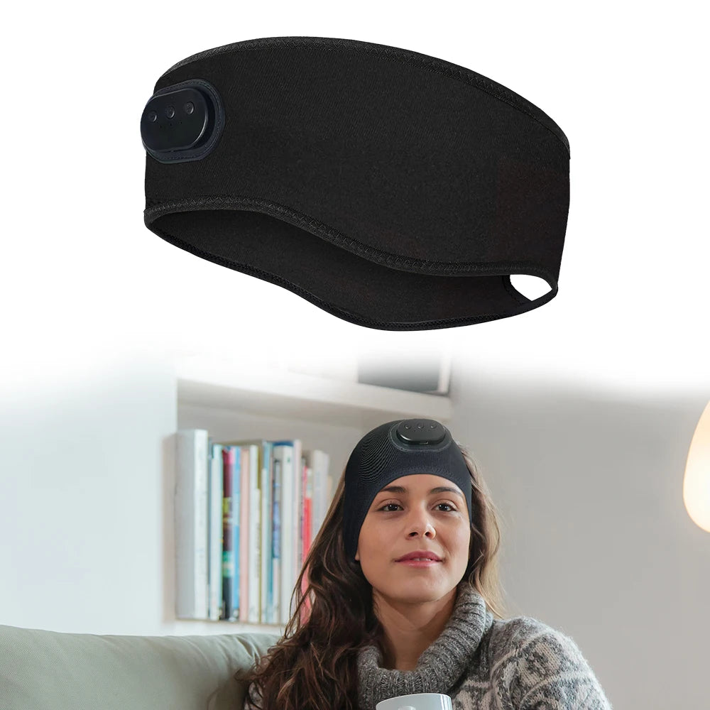 Bluetooth-compatible 5.2 Wireless Stereo Headset
Side Sleeper Eye Mask Sport Hollowing Out Headband Music Earphones