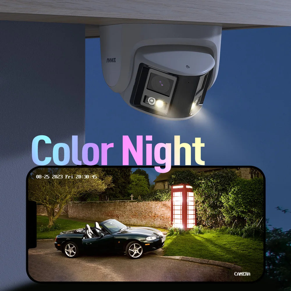 4K 180° Panoramic Protection Camera Dual Lens