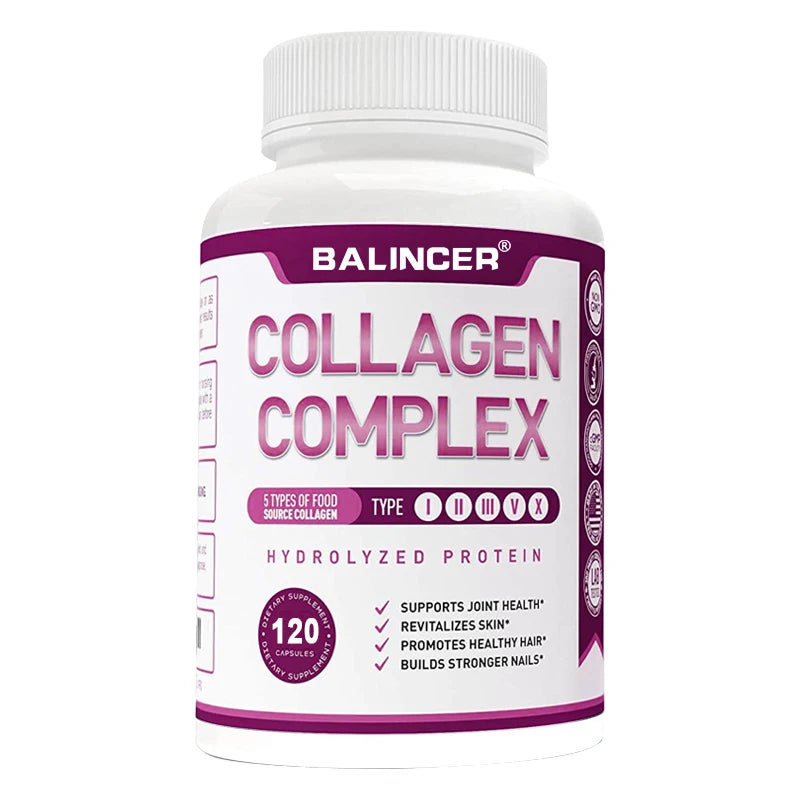 Hydrolyzed Collagen Peptides + Protein
Supports Hair, Skin, Nails, Joints & Bones - Contains Type 5, I, II, III, V, X - Non-GMO