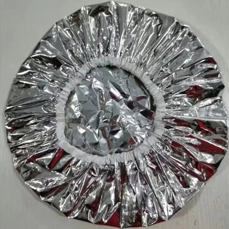 1pcs Self-heating Tin Foil Hat Heating Steam Hair Mask Cap