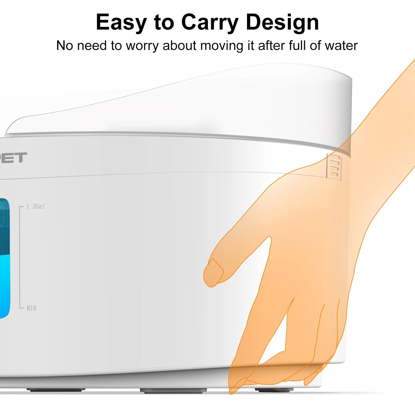 Automatic dog water fountain 5L Large capacity 170OZ Triple filter system
with controller of water and light