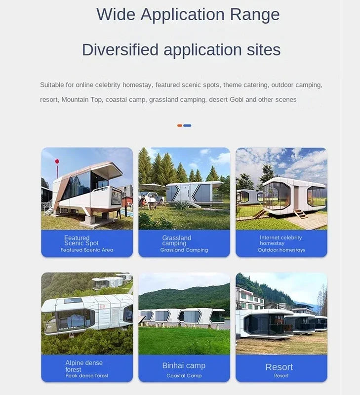 Modern Prefabricated sunroom tiny casa containers homes
mobile modular office pods portable prefab prefabricated