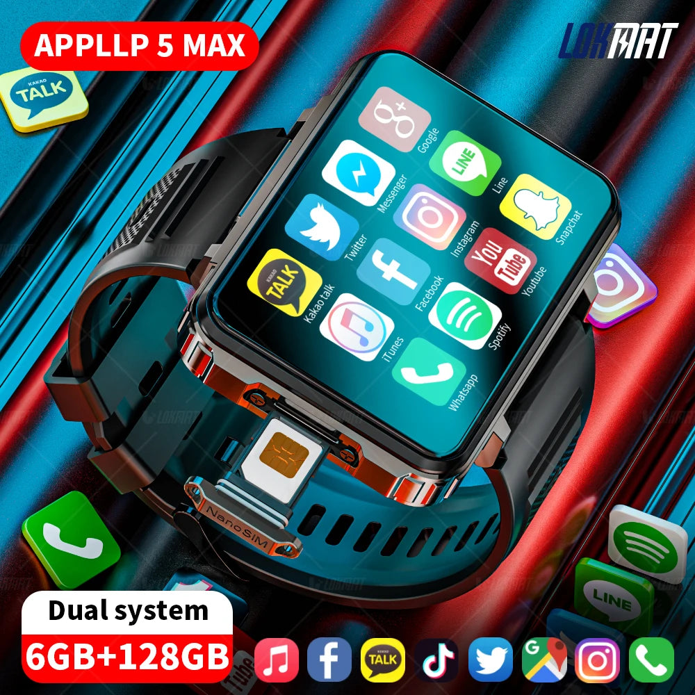 Android Watch Phone Square Big Screen Wifi 4G Dual Camera with Flashlight Gaming Watch
Passometer Fitness Tracker, Call & Message Reminder, Alarm, Caloric Counter, Heart Tracker, Calculator & more