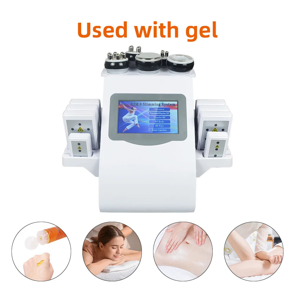 Ultrasonic 40K Cavitation Machine Vacuum Weight Loss Body Slimming Device
Anti-cellulite Fat Burner Cellulite Massage Equipment