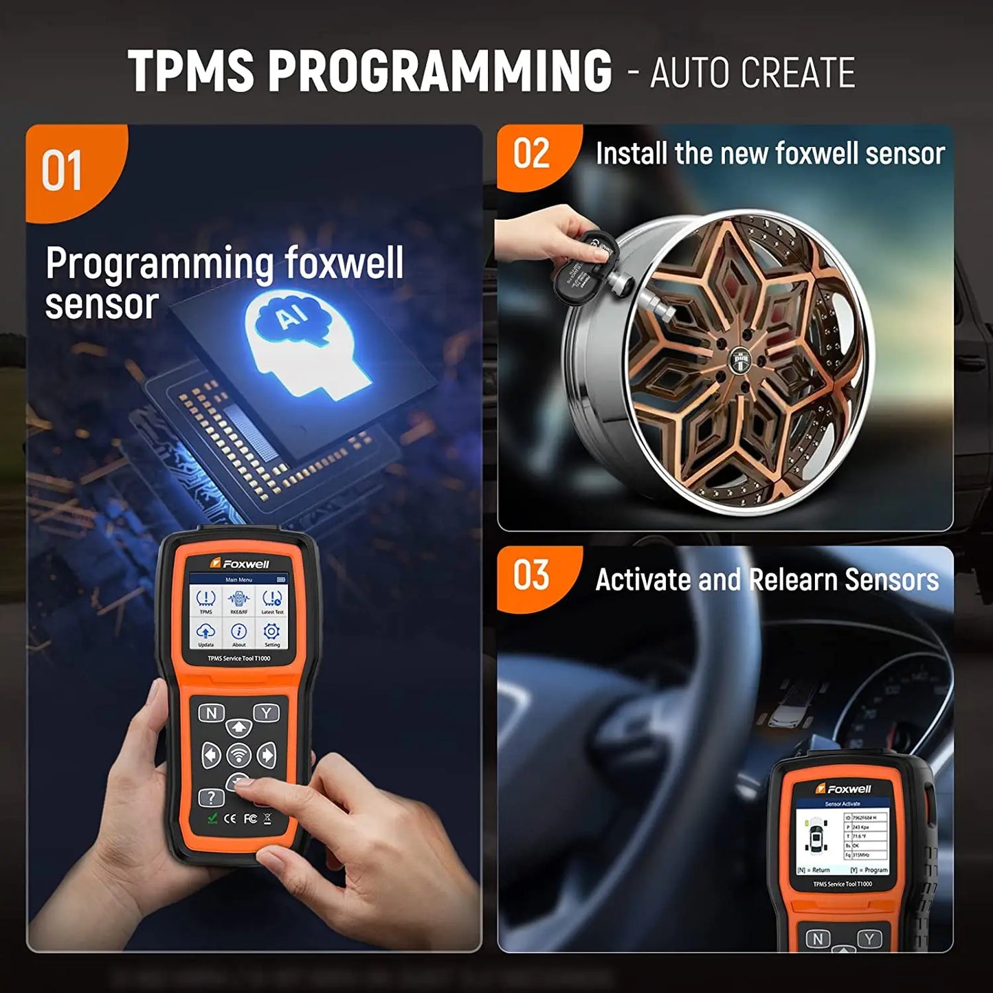 Car TPMS Reset Diagnostic Scan Tool