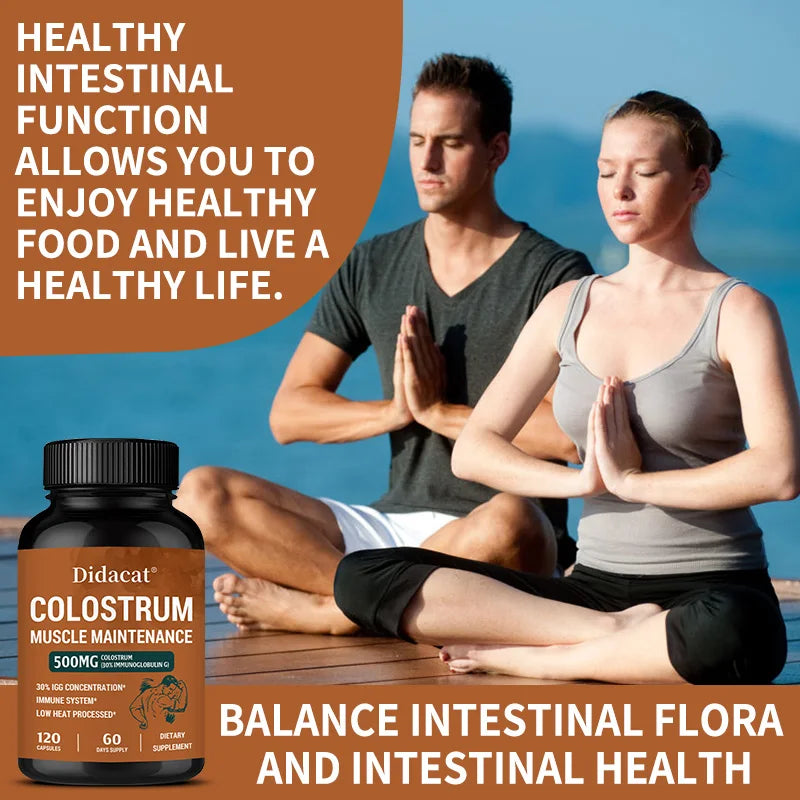 Bunkell Colostrum Supplement with IgG -
Supports Muscle, Bone, Immune, Joint Health, Balanced Gut Flora and Gut Health