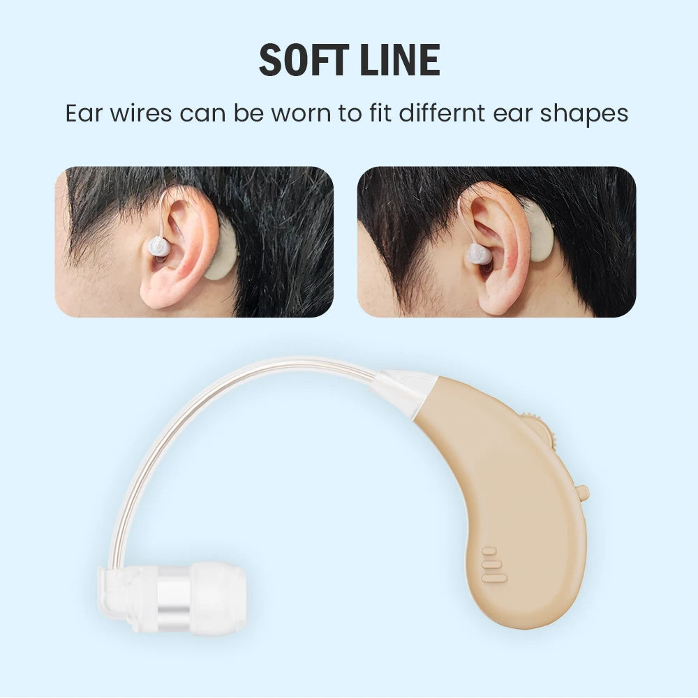 Rechargeable Hearing Aids Hearing Amplifier Behind The Ear Sound Enhance