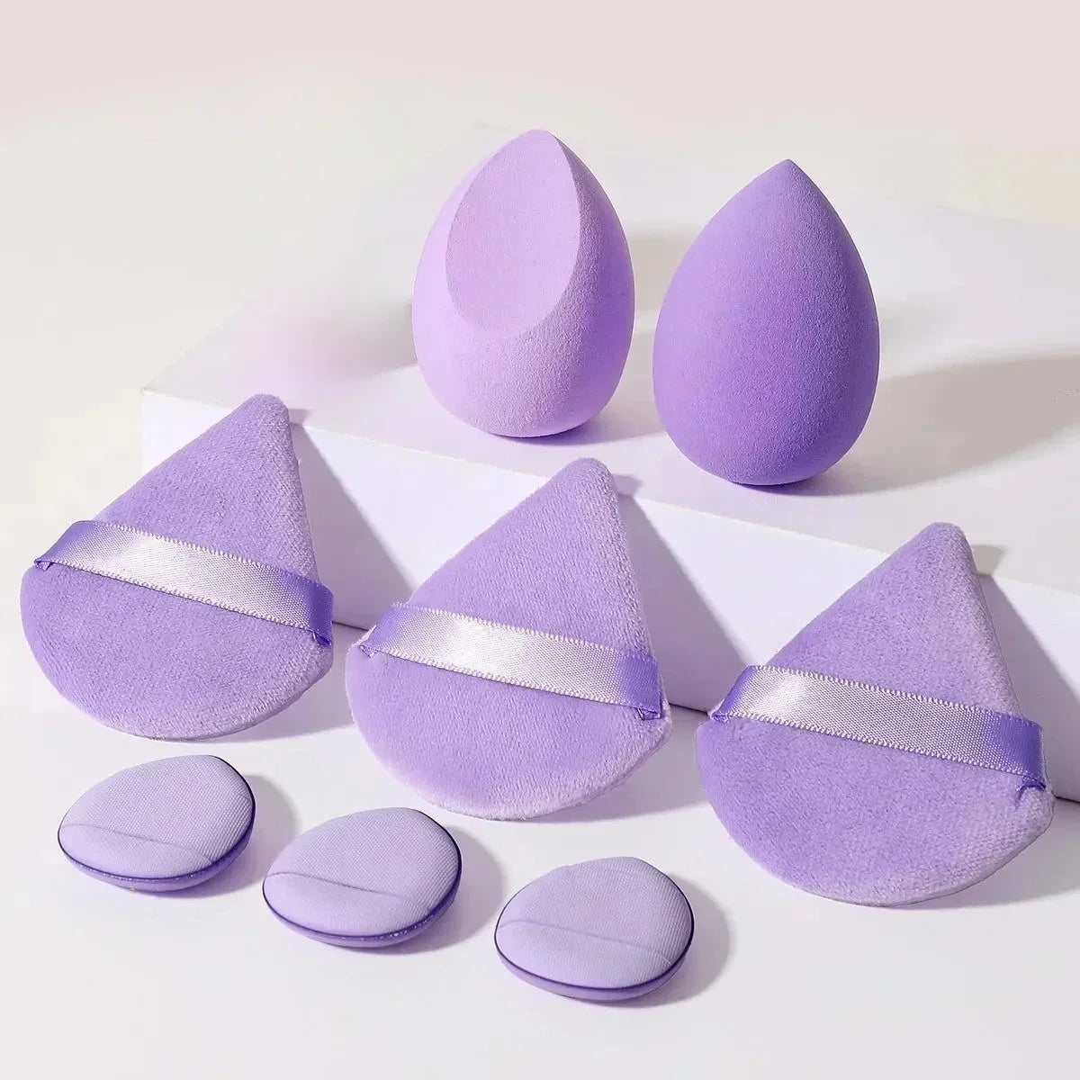 12Pcs Makeup Sponge Egg Foundation Sponges
Cosmetic Powder Puff Spa Headband Wristband Make Up Tools Accessories