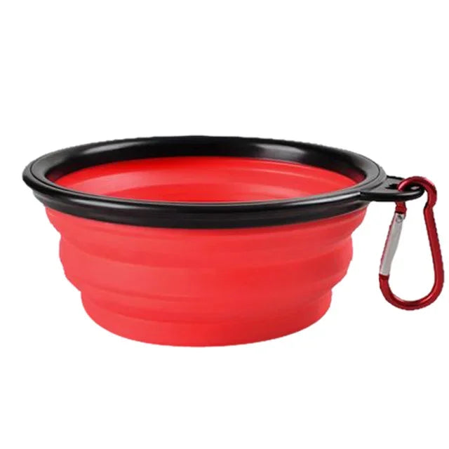 Collapsible Pet Silicone Dog Food Water Bowl Outdoor
Camping Travel Portable Folding Pet Bowl Dishes