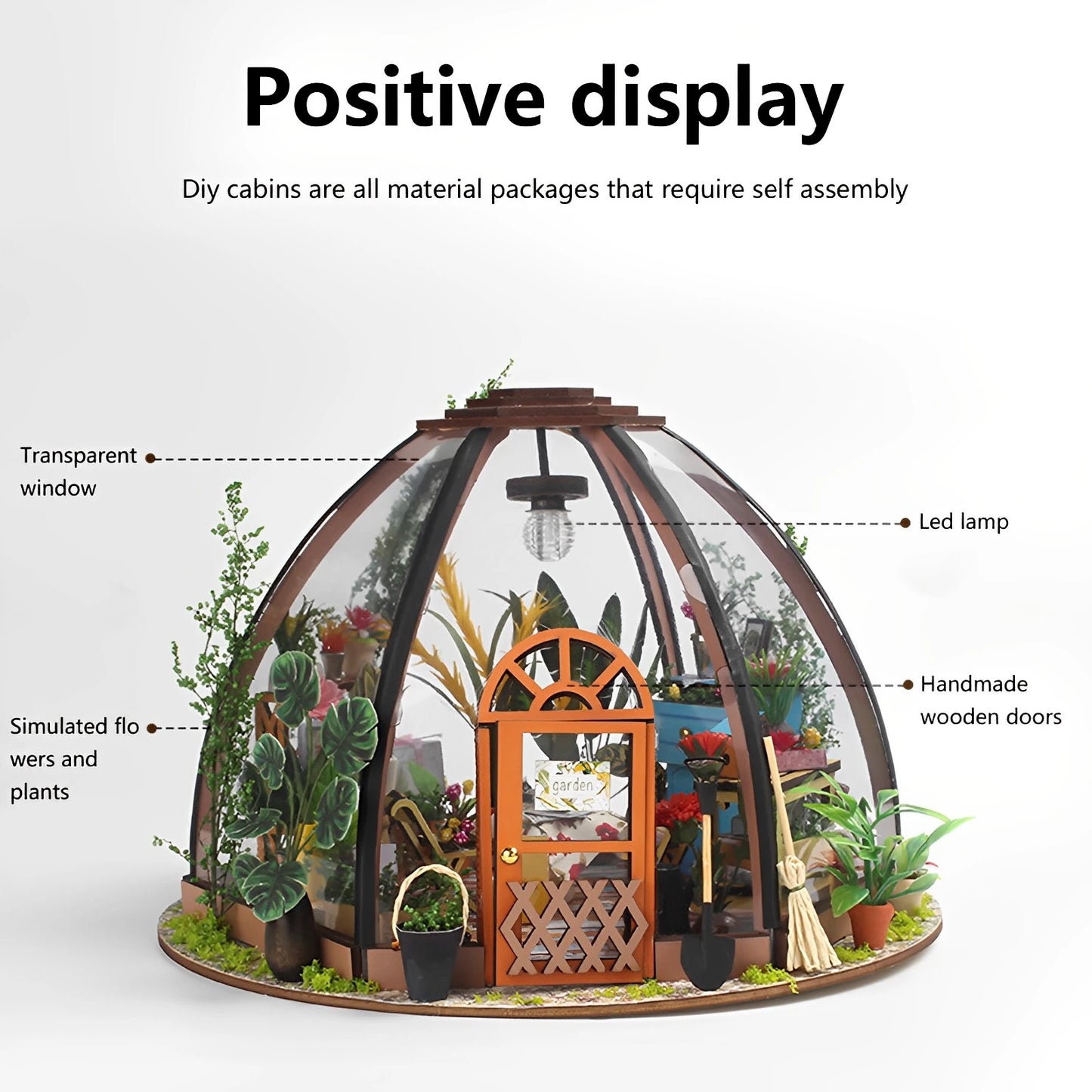 DIY Miniature Garden House Kit with Furniture