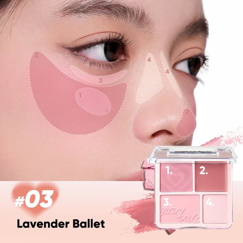 Judydoll Orange Blush Highlight Palette Blush Cream
Blush Palette Expanding Color Matte Highlight Brightening Face Makeup