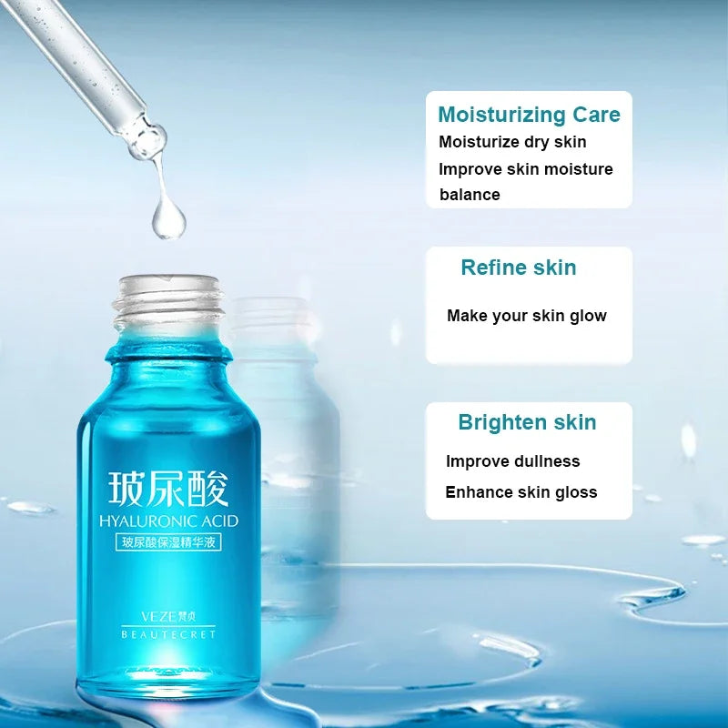 Hyaluronic Acid Face Serum Moisturizing
Shrink Pores Remove Fine Lines Anti-Wrinkle Snail Whiten Caviar Anti-aging Face Essence