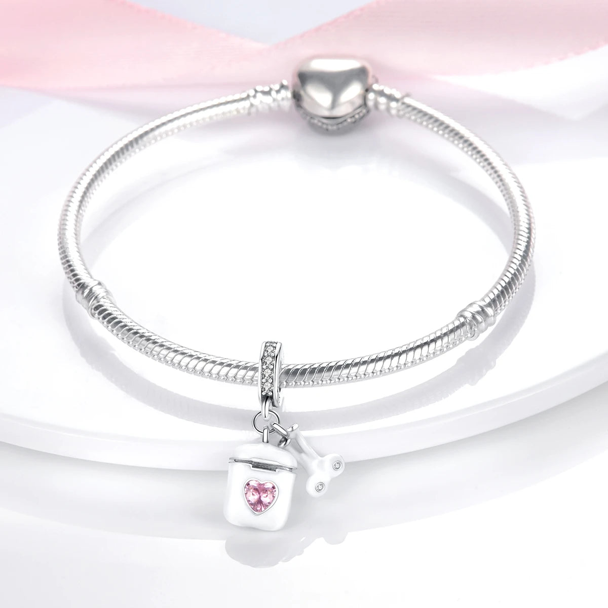 925 Sterling Silver
Headphone Game Console Pendant Bracelet Charms
Fit Bangle For Women Jewelry Party Fine Gifts DIY Accessories