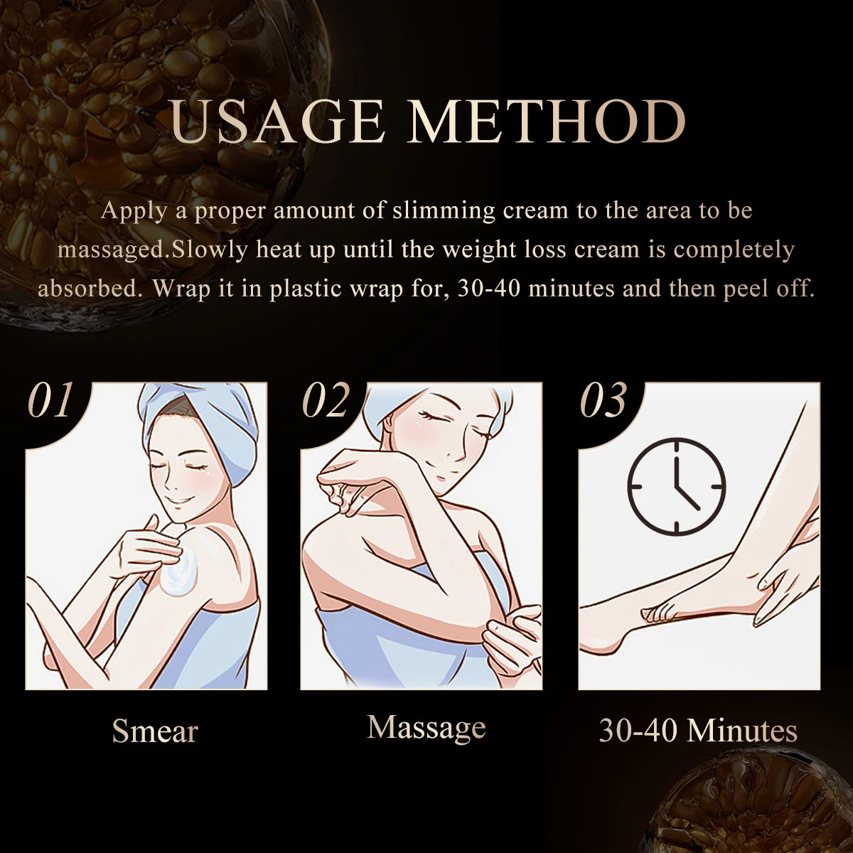 Ginseng Slimming Cream Reduce Cellulite Fat Burning Health Care Cream Body