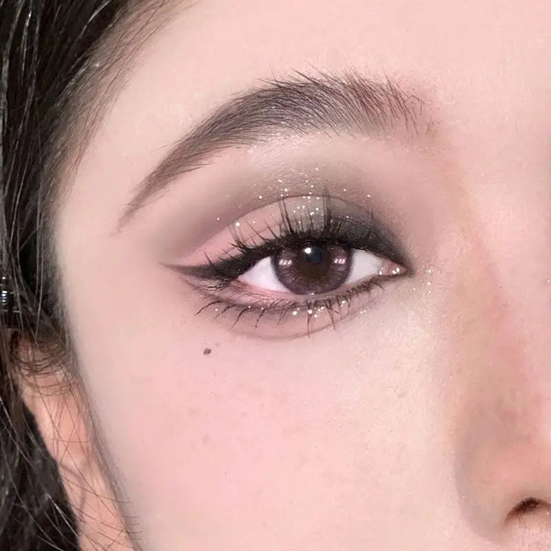 Cool Smoked Eyeshadow Palette Pink-black Hot Girl Glitter Pearly Shadow Eyes Korean Makeup Pallet Cosmetics