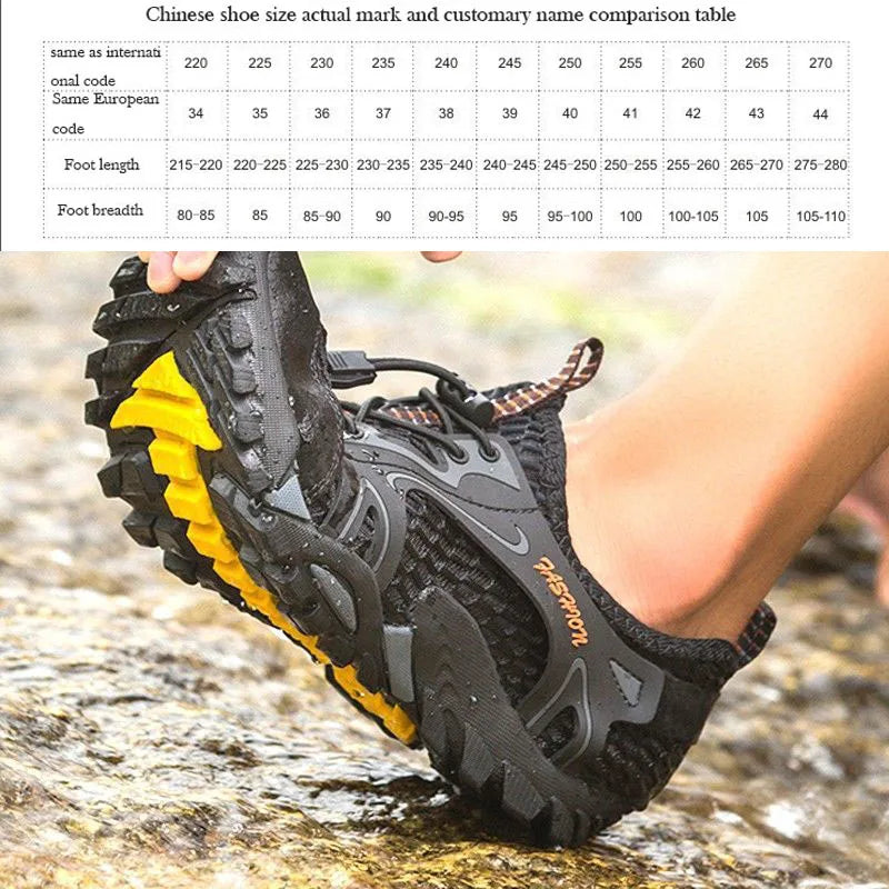 Breathable Sneakers Men Shoes Climbing Hiking Sneakers Fits True to Size