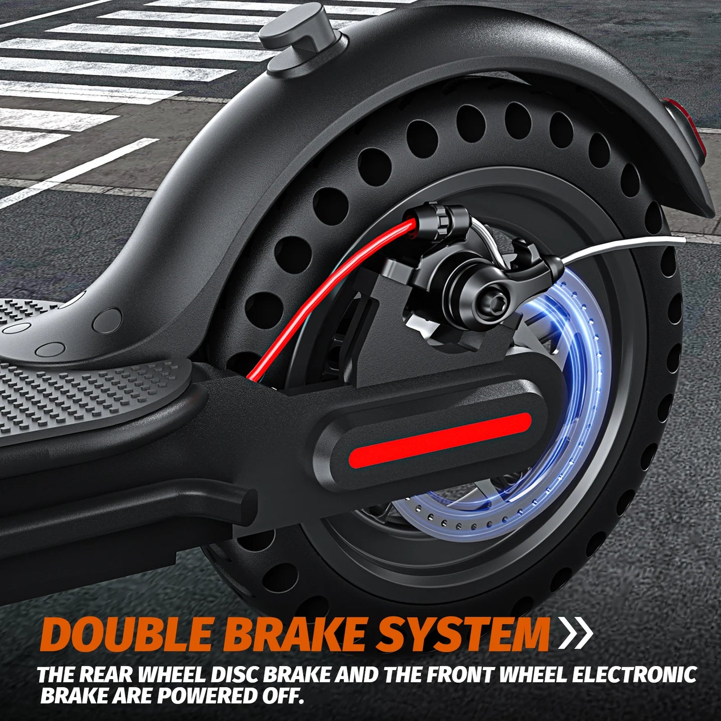 350W Foldable Electric Scooter for Adults Teens,Explosion-proof Tires,Dual Brake System
,Lightweight APP Support E-scooter