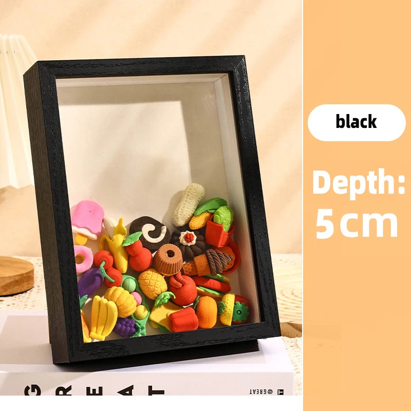 Transparent Floating Dried Flower Picture Frame Depth 5cm