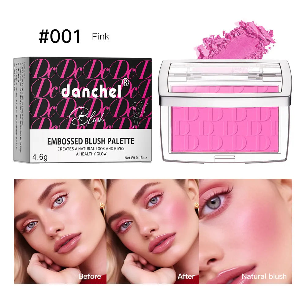 Hot Matte Embossed Blush Palette Rosy Blusher Facial Blush Powder
High Pigmented Pink Coral Rouged For Cheeks Smooth Cosmetics
