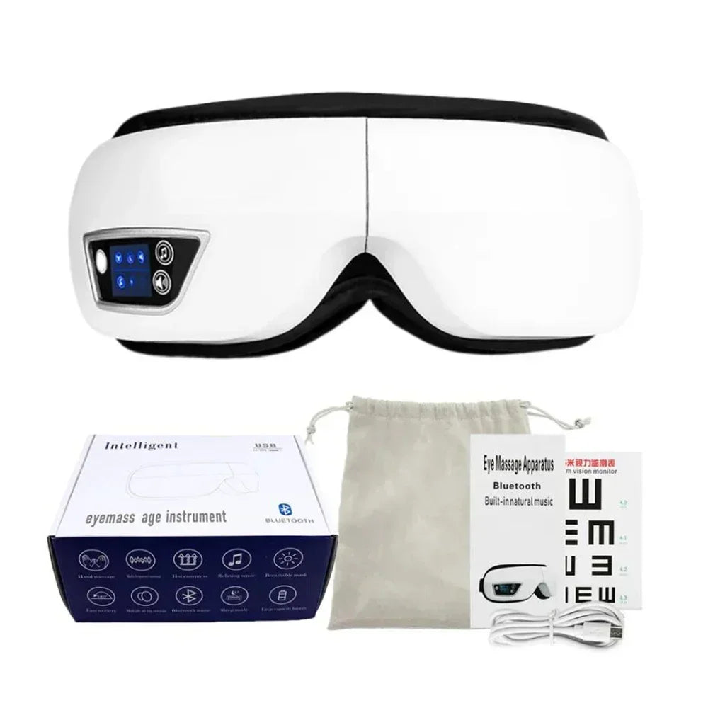 6D Eye Massage Instrument Smart Airbag Vibration Eye Care
Hot Compress Bluetooth Eye Massager Glasses Fatigue Pouch & Wrinkle