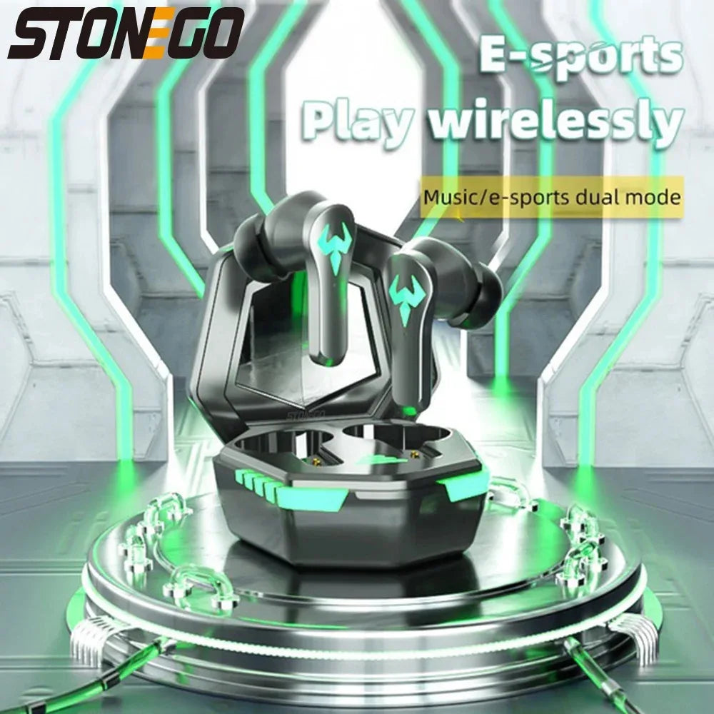 TWS Gaming Earbuds, Wireless 9D Stereo Surround Sound
Bluetooth Earphones with Microphone