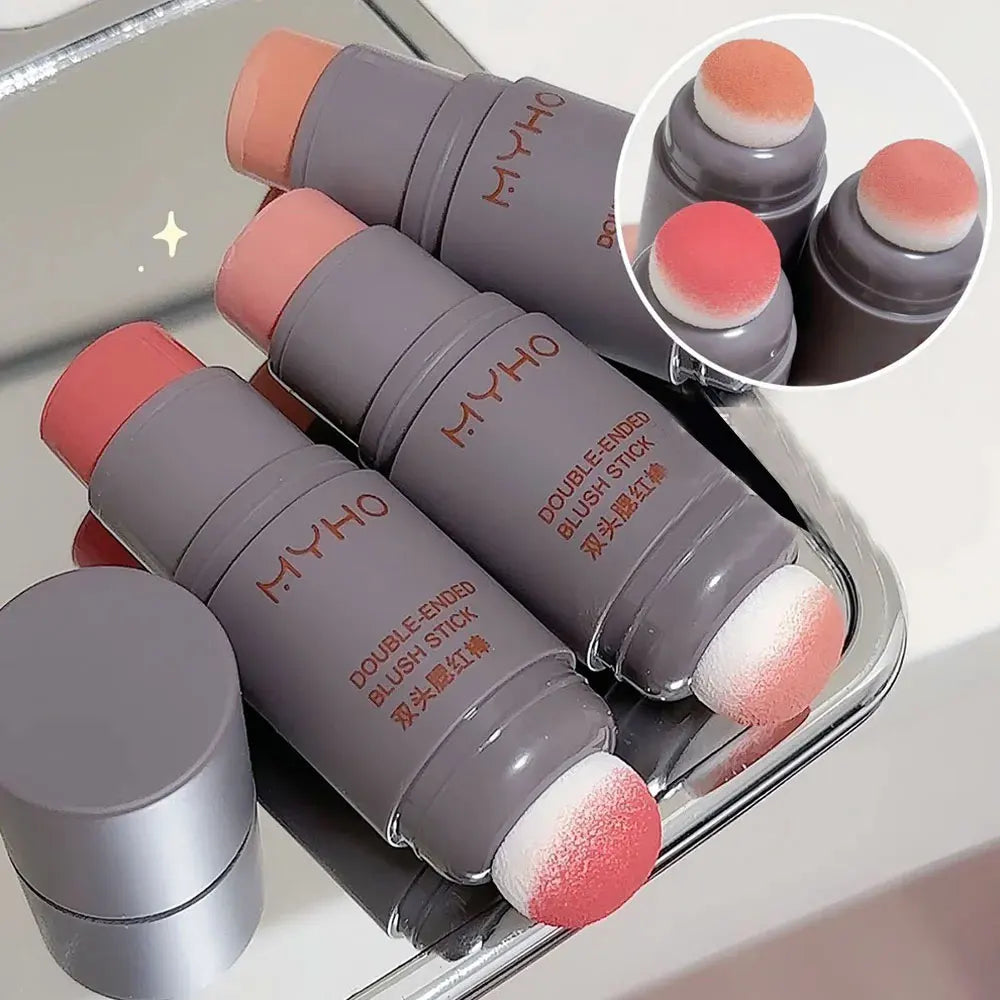 Blush Stick Double-ended Expansive Color Natural Long Lasting Matte Makeup
Monochrome Creamy Rouge Blush Stick