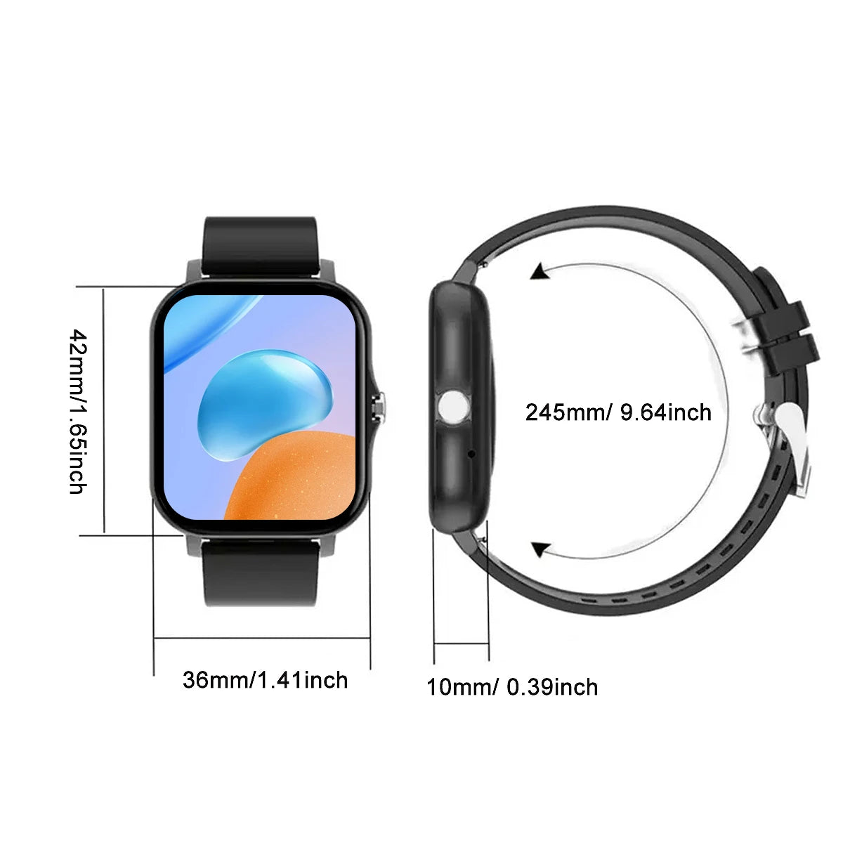 Wireless call function, compatible with Android and iPhone,
sports watch, a variety of sports fitness tracking,