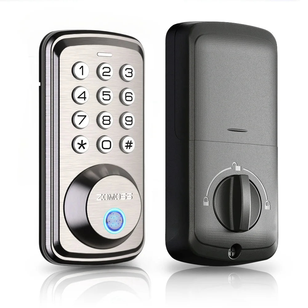 Fingerprint Keyless Entry Door Lock Deadbolt
Two Back-up Keys, 20 Touch Locking And 20 User Codes, No handle