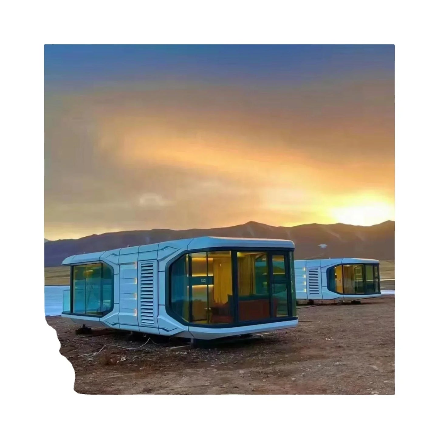 smart home Factory Direct Custom Luxury Prefab House
Resort Camping tiny house prefabricated home space capsule outdoor