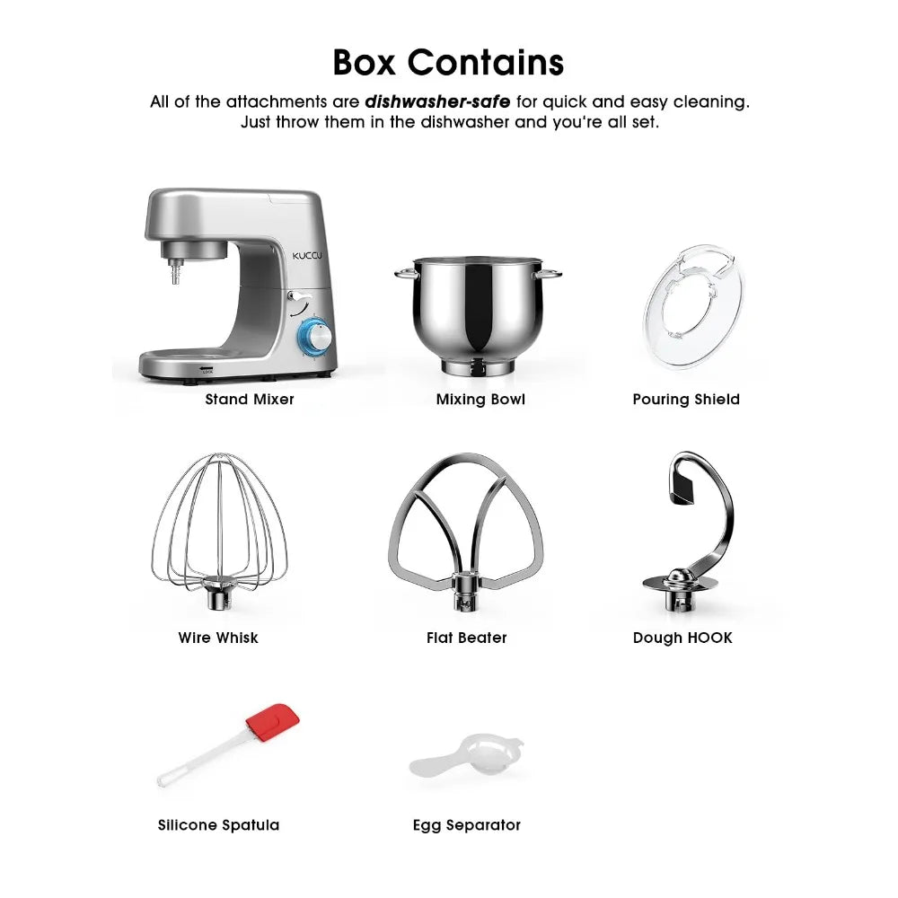 9.5 QT 6 Speed Double Handle Stand Mixer
Pulse Electric Kitchen Mixer
660W Tilt-Head Food Mixer for home baking