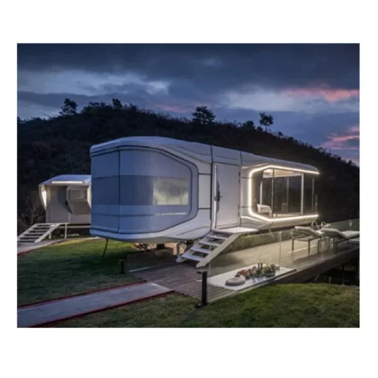 Modular Capsule Home Tiny Movable Prefab Capsule House
Villa Mobile Home Portable prefab house Space Caps ule House