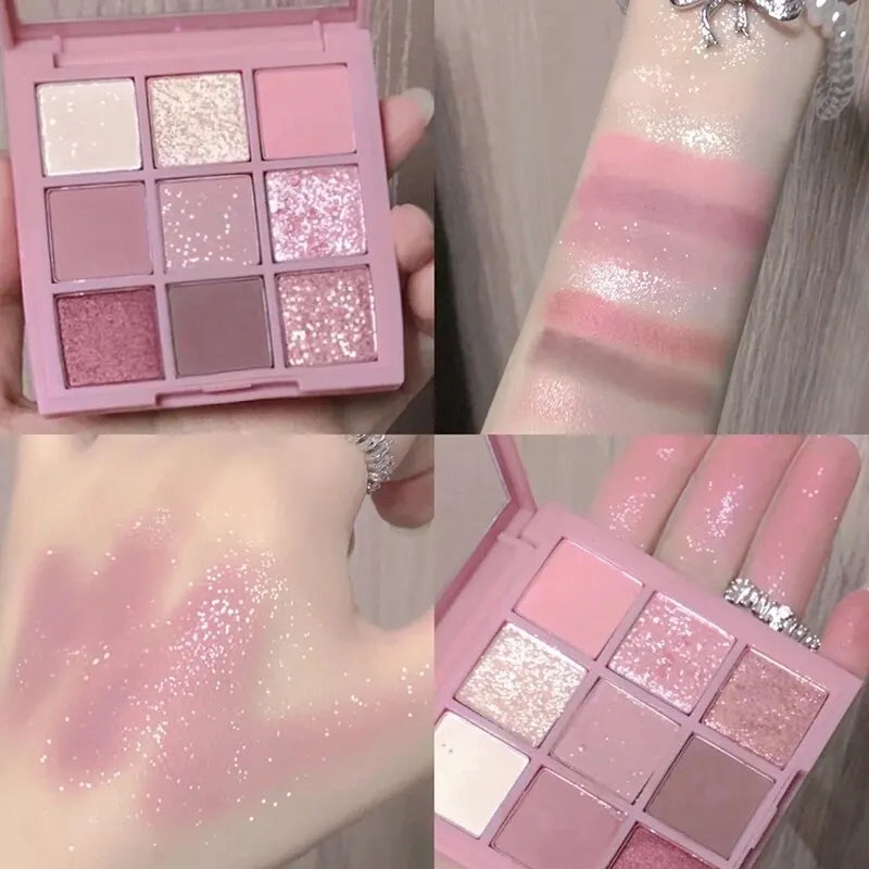 New Eyeshadow Palette Low Saturation Smoke Powder Rose Plate