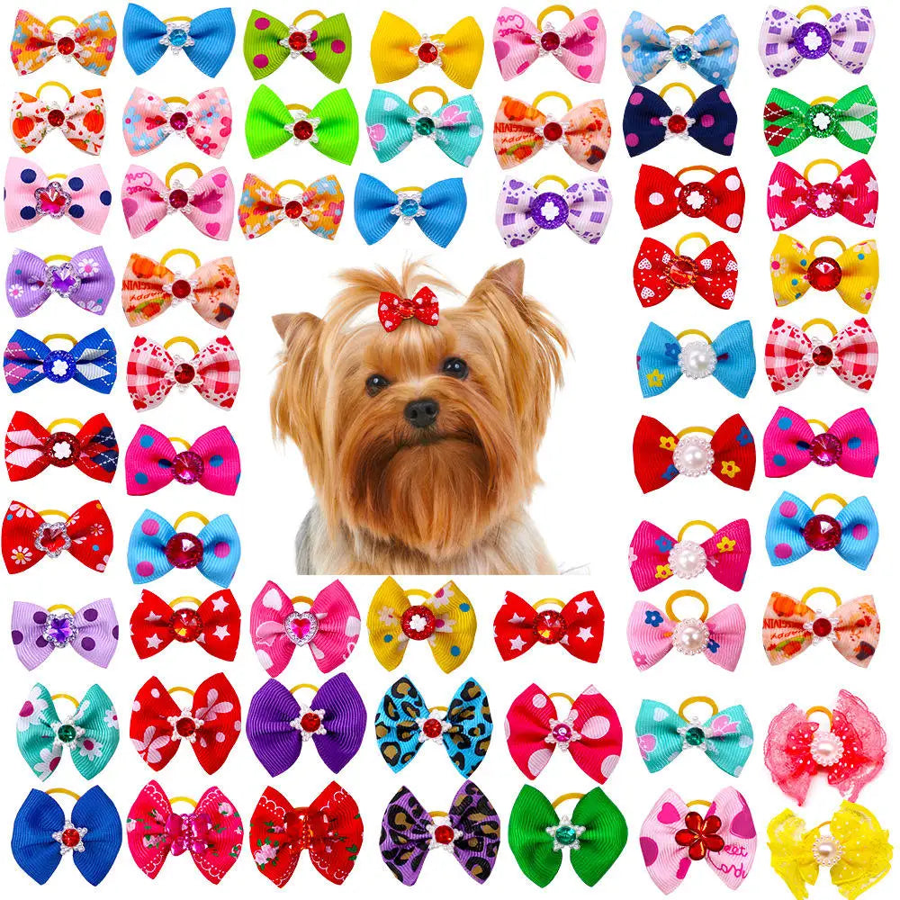 Dog Headdress Hair Bow Tie