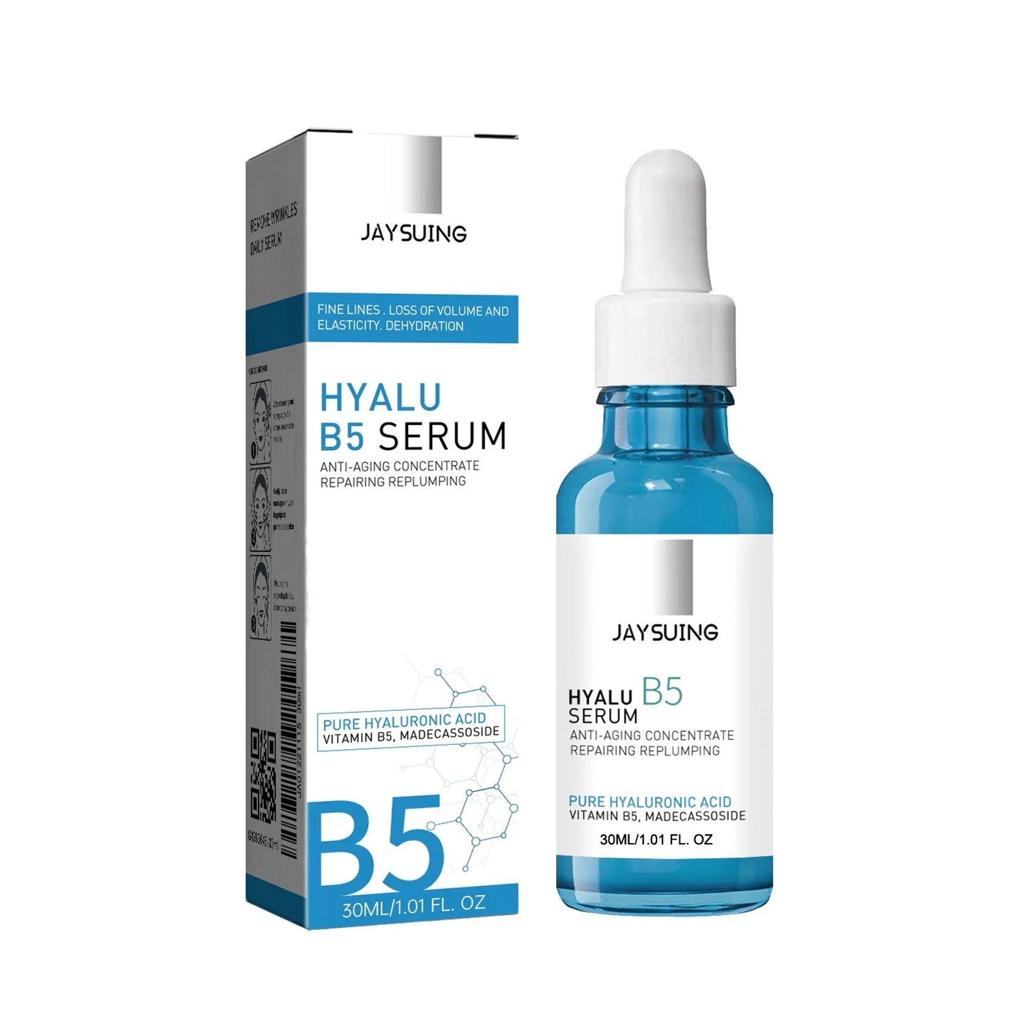 Pure Hyaluronic Acid Face Serum Anti W-rinkle Moisturizing
Pore Shrink Lift Firm Fine Lines Lighten Dark Circle Hyalu B5 Essence