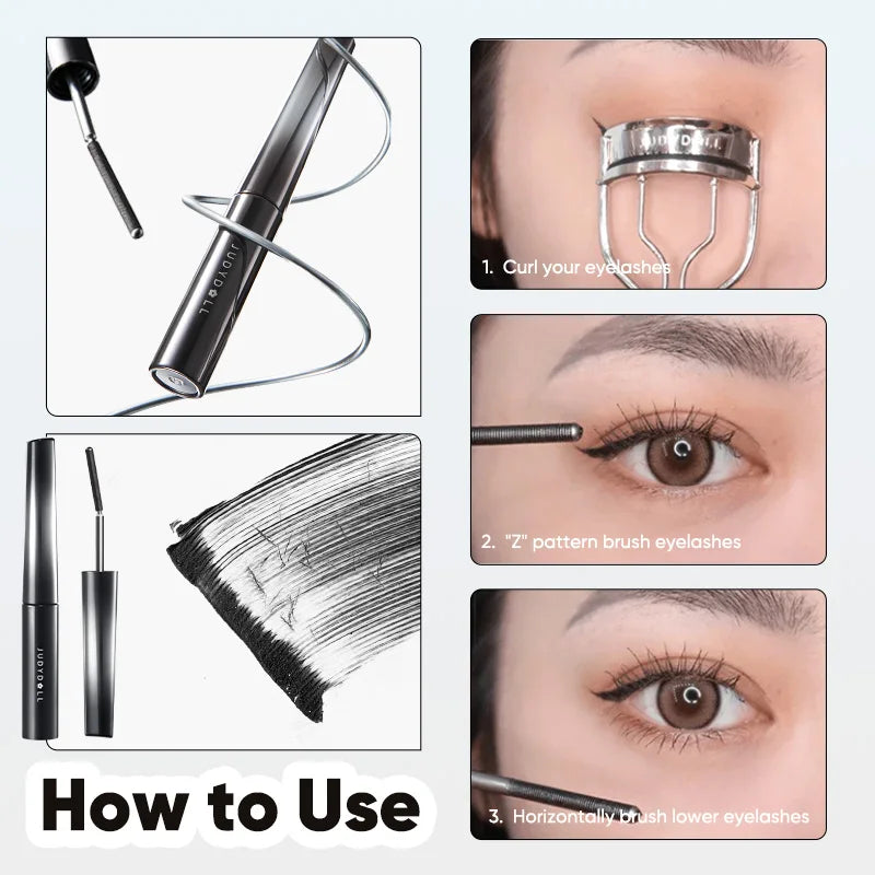 Mascara 2g Steel Tube Mascara Waterproof Slim Long Curl