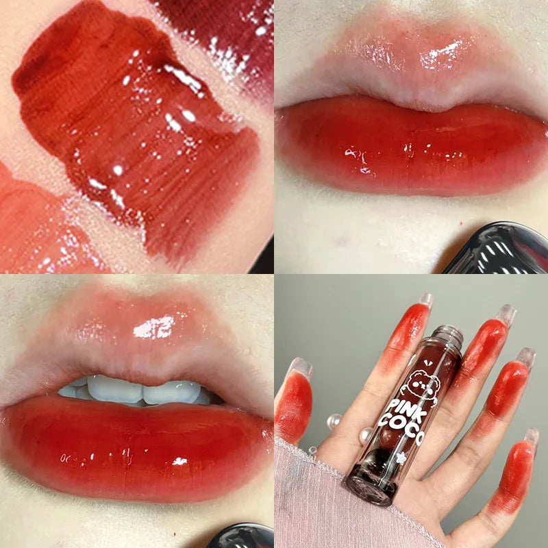 Lip gloss Black Mirror Glass Water Light Clear Lip Glaze