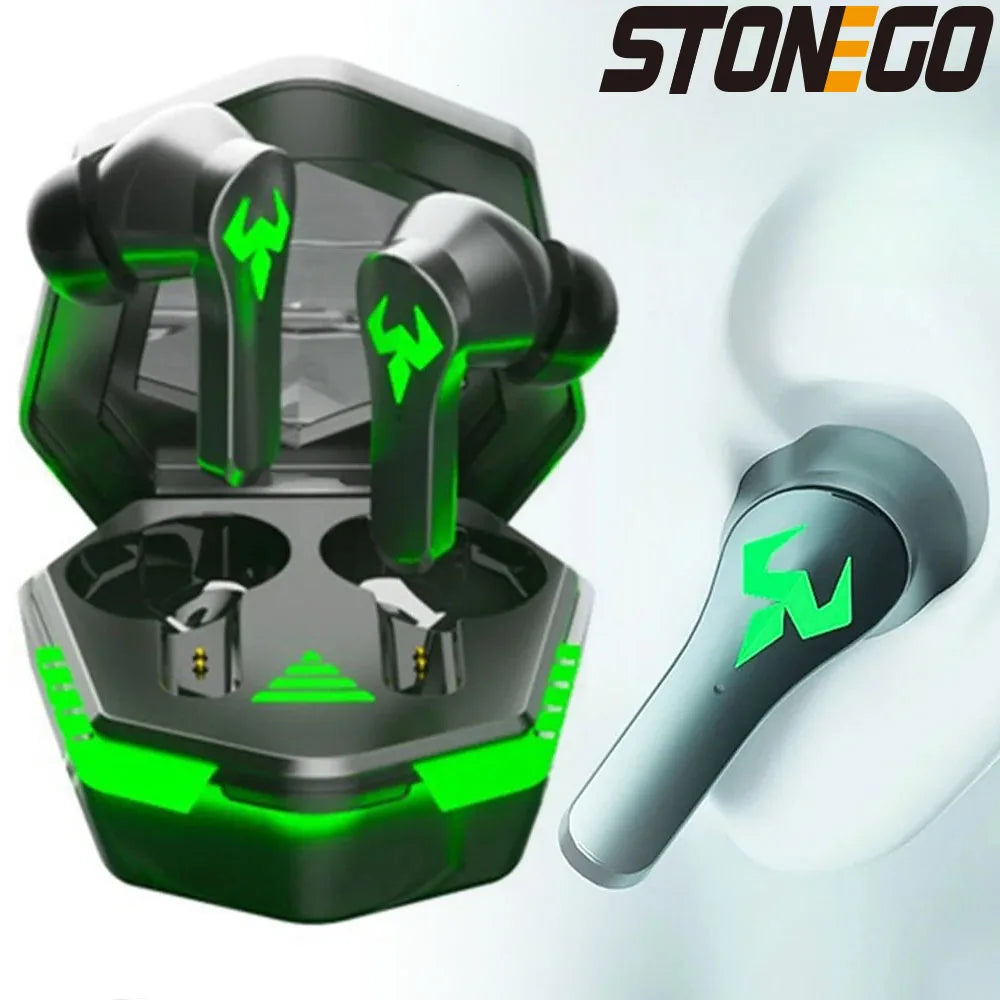 TWS Gaming Earbuds, Wireless 9D Stereo Surround Sound
Bluetooth Earphones with Microphone