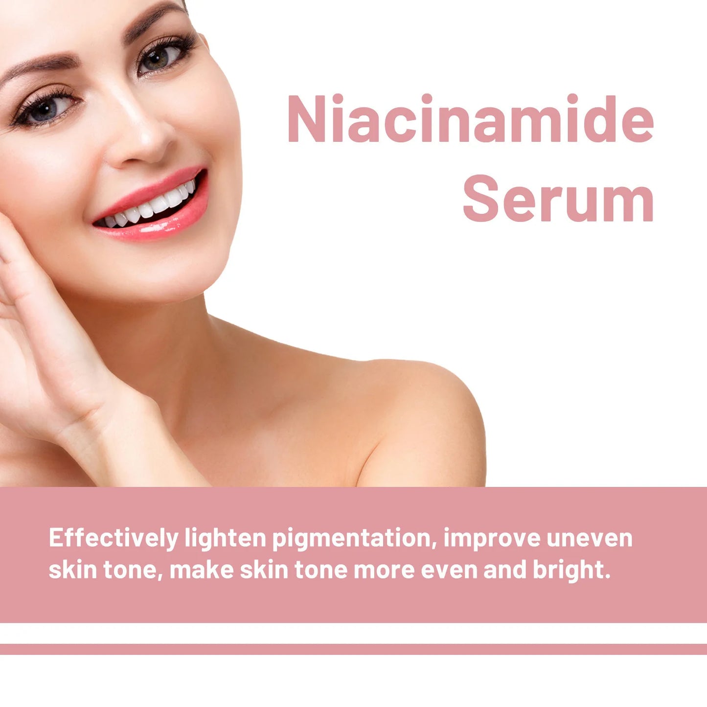 Niacinamide Facial Serum Fade Melanin Moisturzing
Rejuvenation Shrink Pores Smooth Brightening Skin Care Dark Spot Remover Serum