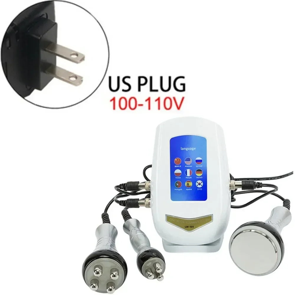 3in1 40K Cavitation Ultrasonic Weight Loss Lifting Wrinkle Firming Skin Slimming Body Massage Shaping Beauty Instrument