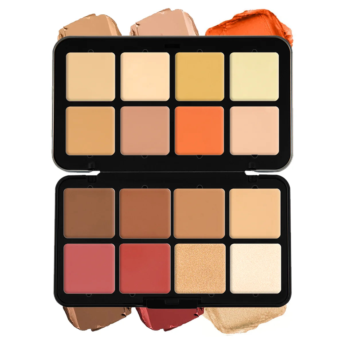 12-Color Iron Box Blusher Pallet Multi-Color Cream Blush Pallet Concealer
Contour and Highlighter Palette Makeup Blush Face